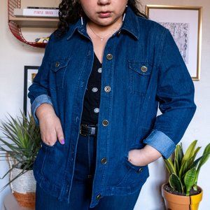 Cozy denim Chore Jacket.
